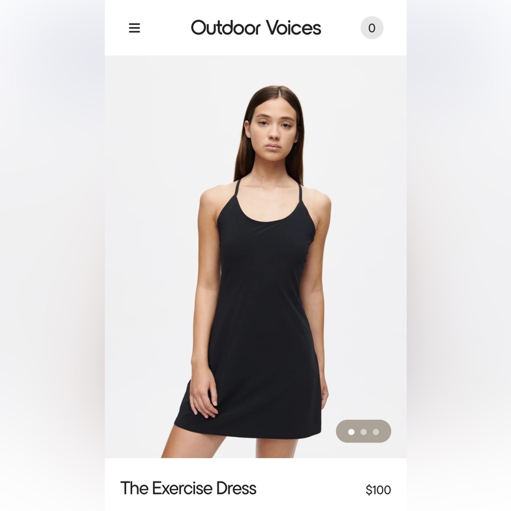 Outdoor Voices The Exercise Dress Black S